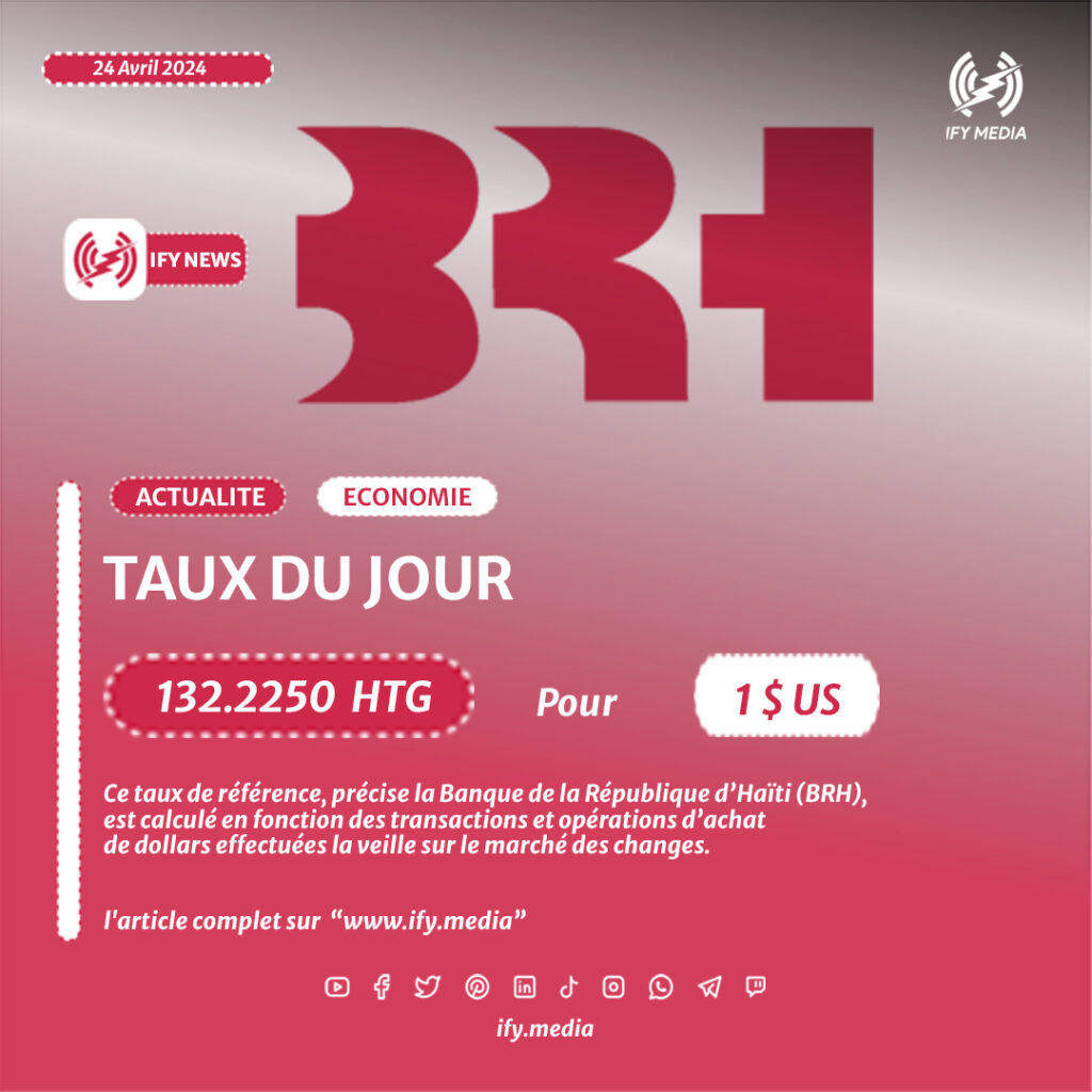 Taux de Référence de la Banque de la République d'Haïti (BRH) pour le